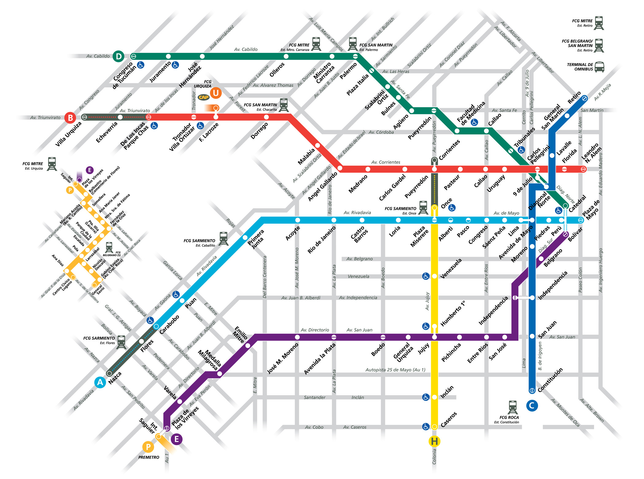 plan du mÃ©tro de buenos aires le site de tous les plans